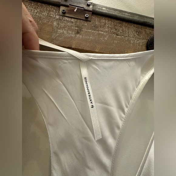 Anthropologie Seamed Silk Midi Dress L - Picture 9 of 13